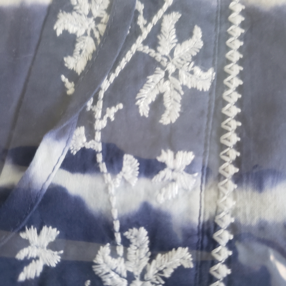 Tommy Bahama NEW Tunic Embroidered Top Shirt Women's M - Picture 6 of 11